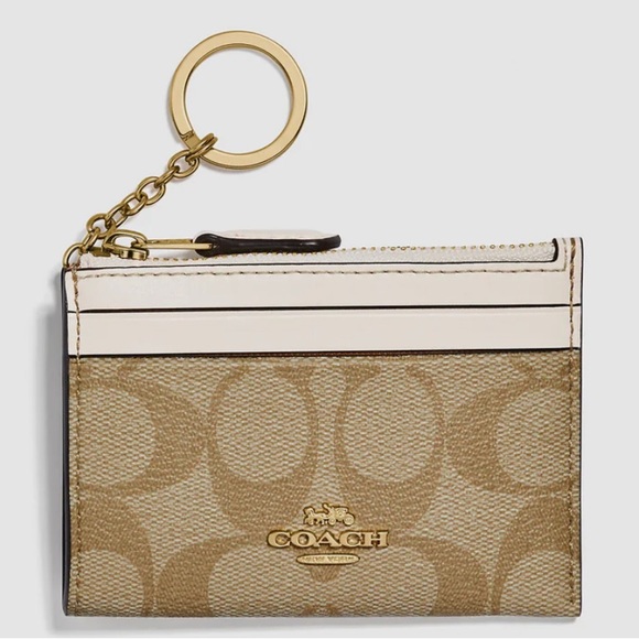 Coach Accessories Coach Mini Skinny Id Wallet In Signature Canvas Poshmark
